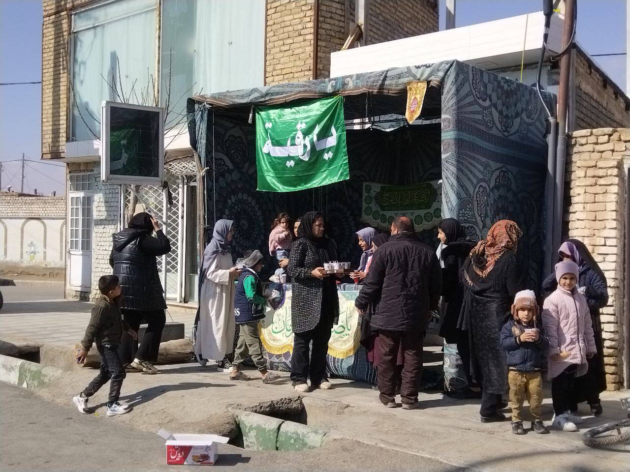 برپایی ایستگاه صلواتی در انابد