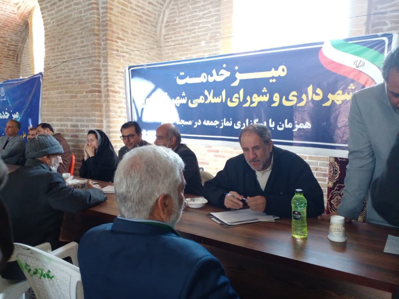 برپایی میز خدمت در نیشابور به مناسبت نیمه شعبان