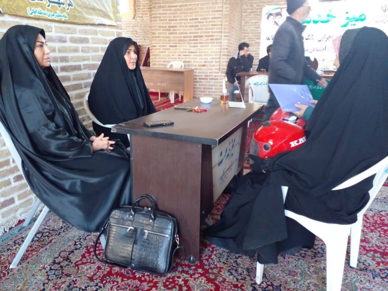 برپایی میز خدمت در نیشابور به مناسبت نیمه شعبان