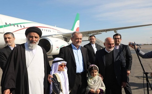 پزشکیان وارد اهواز شد