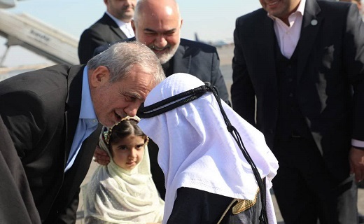 پزشکیان وارد اهواز شد