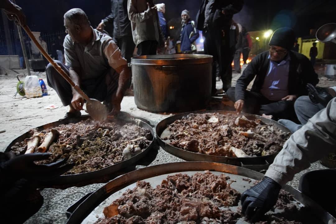 پخت حلیم نذری در روستای سید سلیمان بندرعباس