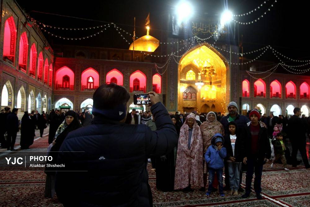 شب شهادت امام کاظم(ع) در حرم مطهر رضوی + تصاویر