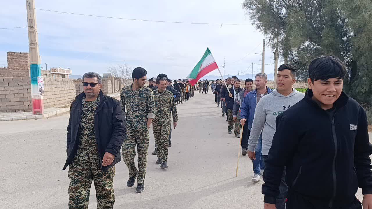 برگزاری رزمایش پیامبر اعظم ۱۹ گردان بیت المقدس در روستای ملوند عشق آباد