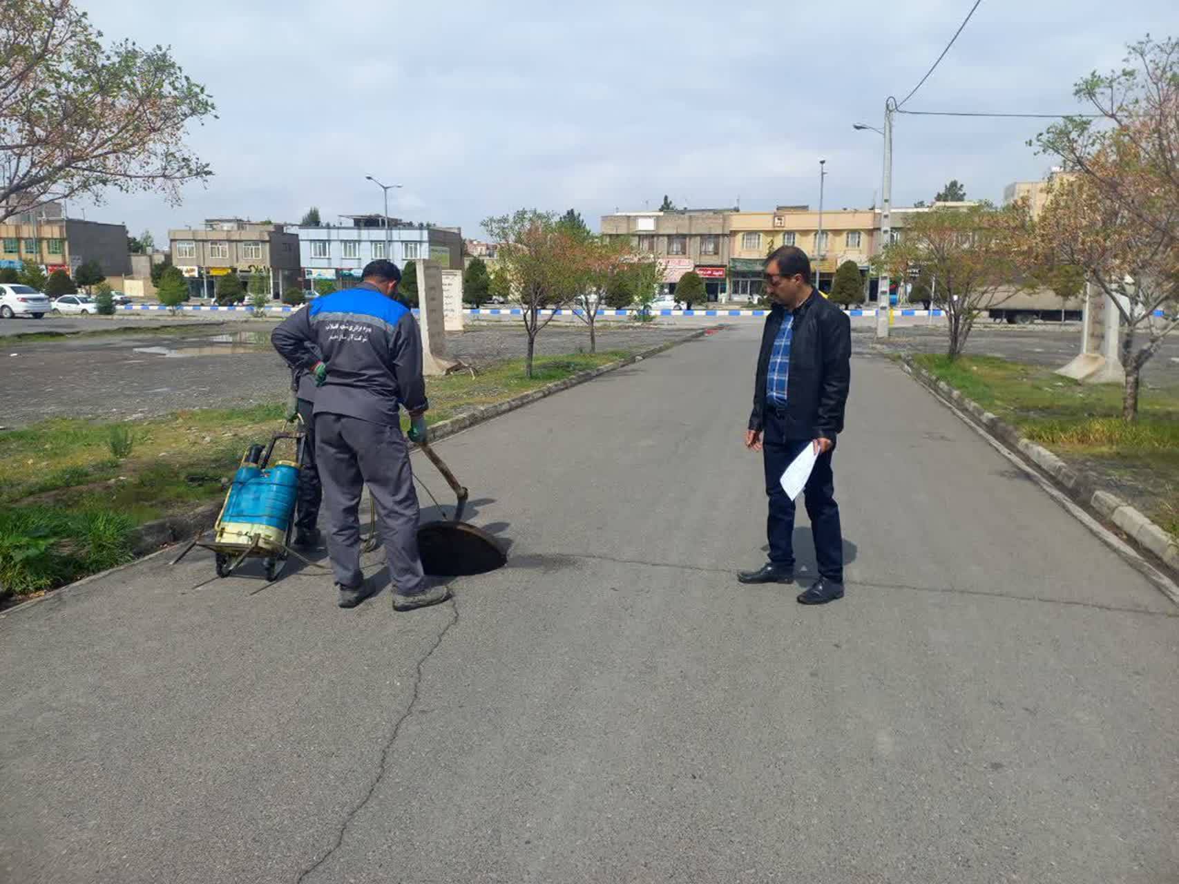 ۳۳۰ کیلومتر شبکه فاضلابر شهرستان نیشابور شستشو و سمپاشی شد