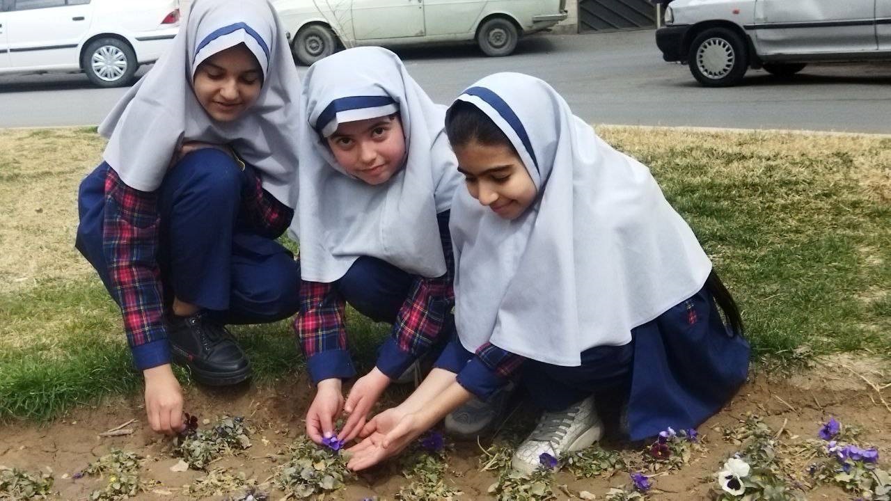 دانش آموزان اصفهانی با کاشت نهال هفته منابع طبیعی را گرامی داشتند + فیلم