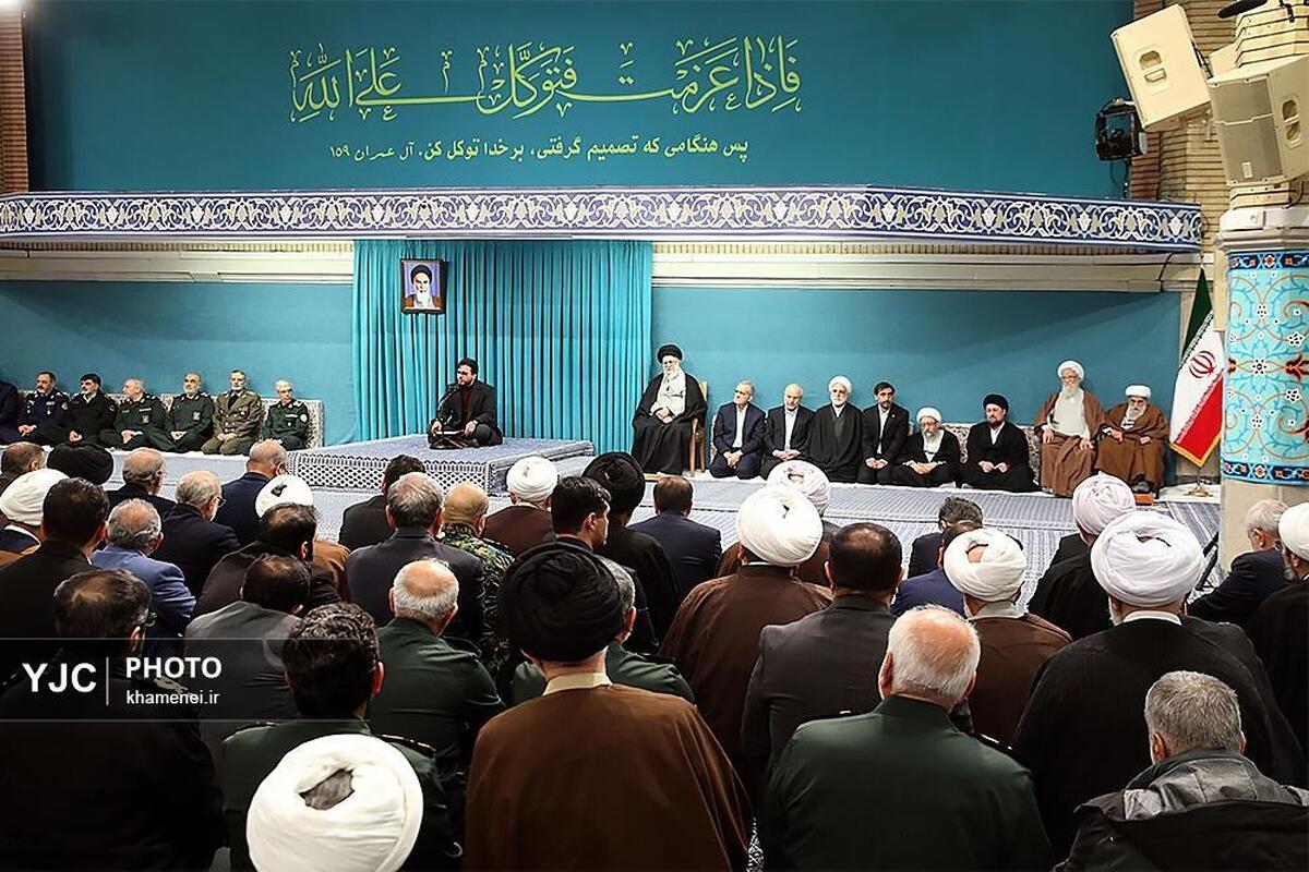 دیدار جمعی از شاعران و اهالی فرهنگ و ادب فارسی با رهبر انقلاب اسلامی