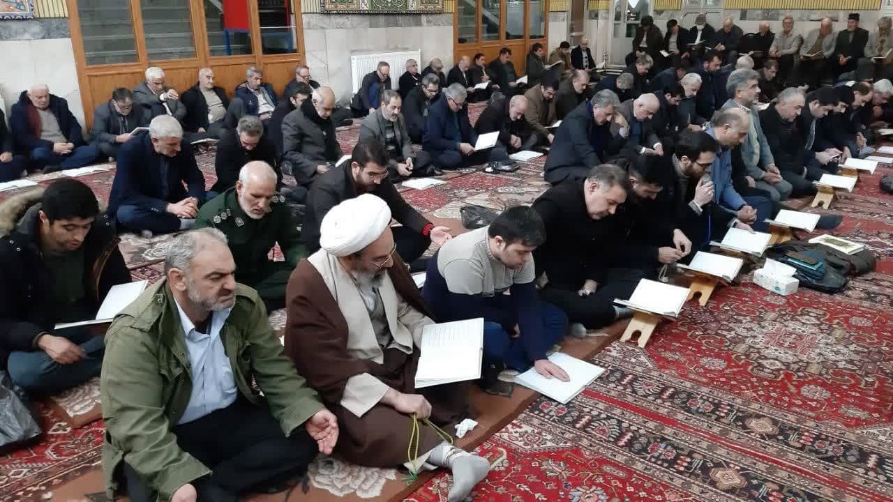 مراسم دعای ندبه در خوی به مناسبت ولادت حضرت رقیه (س) + عکس