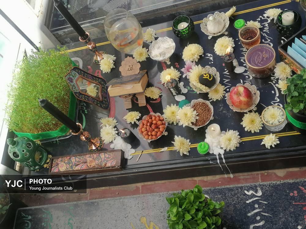 تحویل سال در گلزار شهدای کرمان