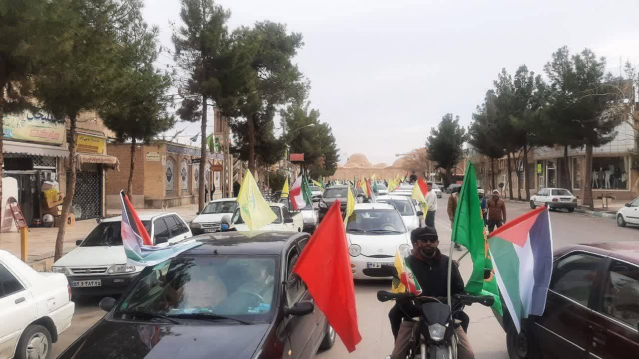 تشییع نمادین خودرویی شهید «سید حسن نصرالله» در پایتخت مقاومت + فیلم