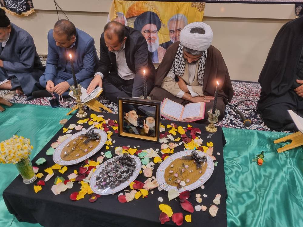 آیین بزرگداشت شهید &laquo;سیدحسن نصرالله&raquo; در استان کرمان + عکس