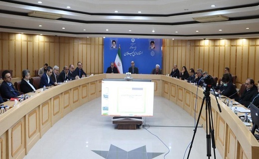 جلسه ستاد پدافند غیرعامل در سالن شهید انصاری استانداری گیلان
