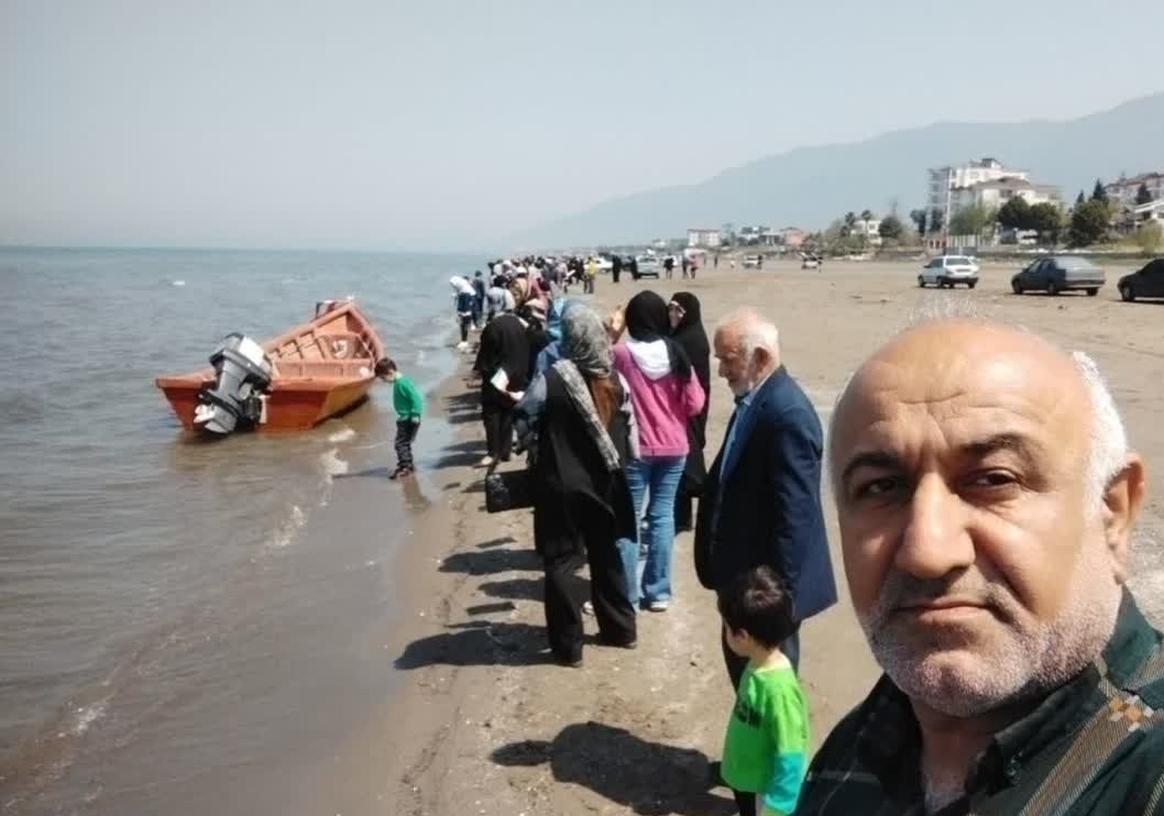 حمایت از سپاه پاسداران در ساحل نوشهر