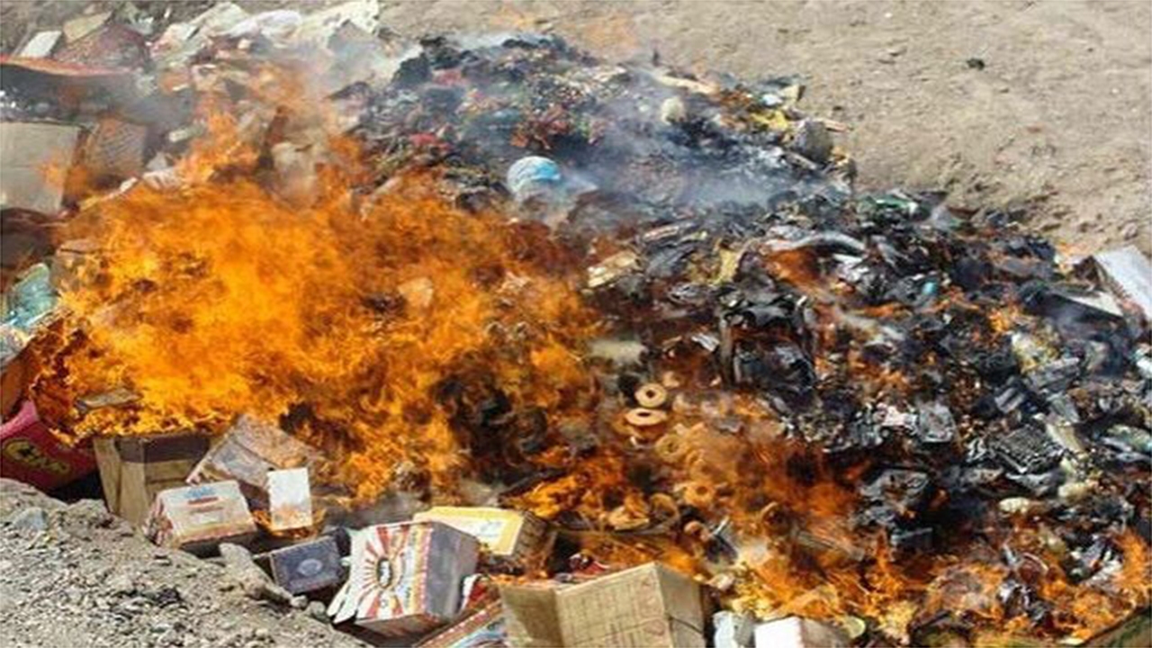 معدوم‌سازی بیش از ۲۳۰ کیلوگرم انواع مواد غذایی فاسد در لامرد
