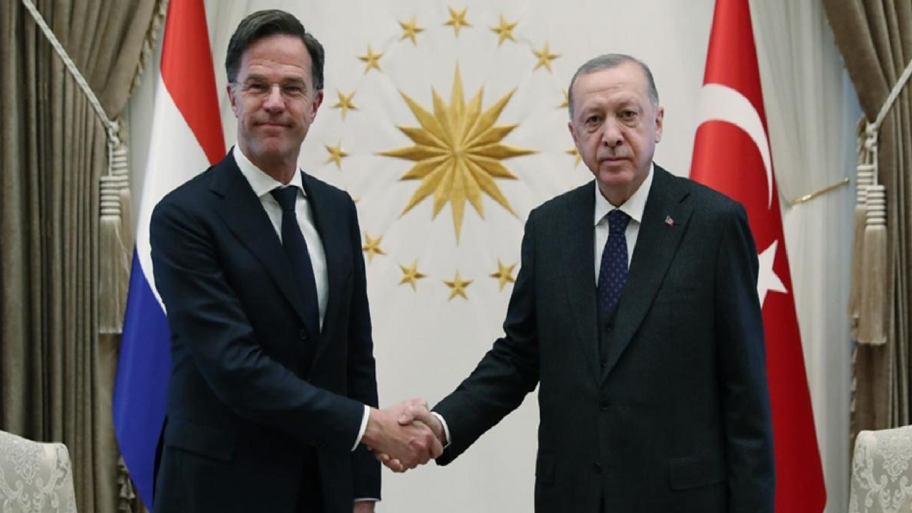 اردوغان از دست دادن با مارک روته اجتناب کرد+ فیلم