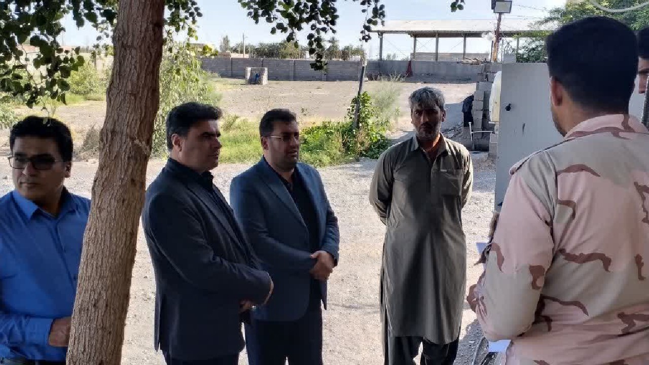 بازدید مدیرکل اتباع استانداری کرمان از پاسگاه پنگ