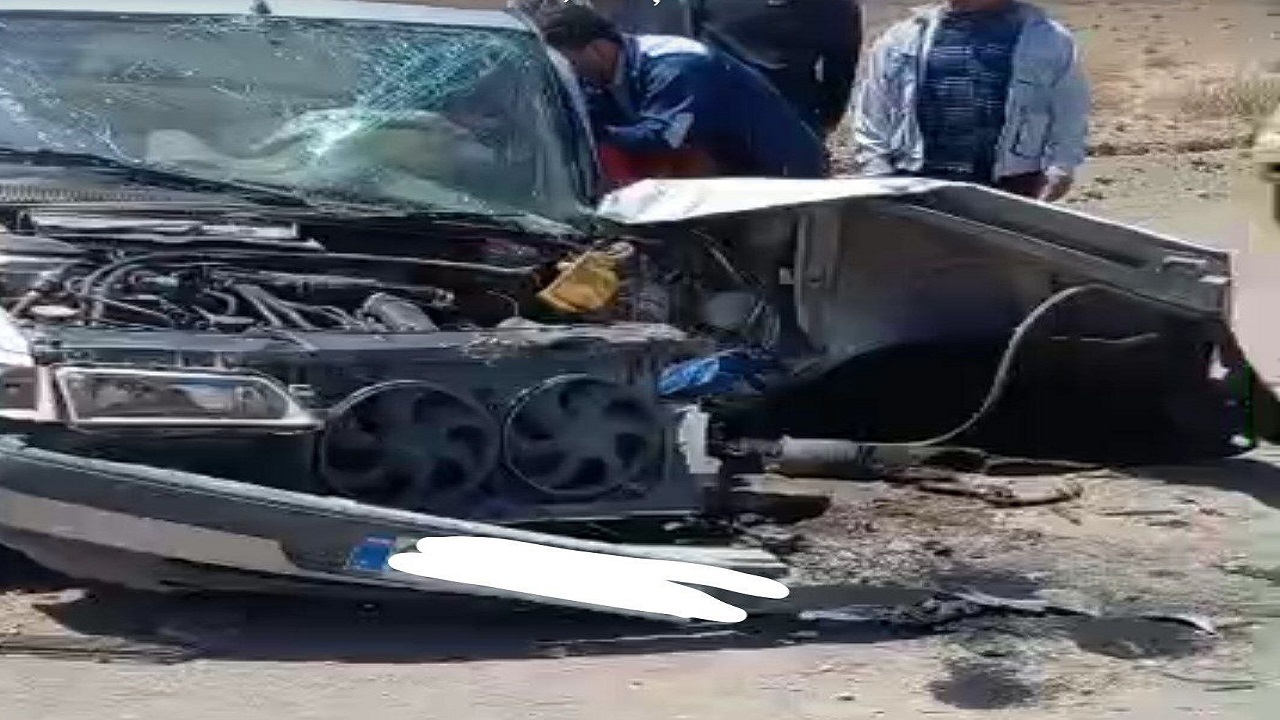 انحراف خودرو و حادثه تصادف حاصل جاده خاکی برخی از روستا‌های انابد + تصاویر