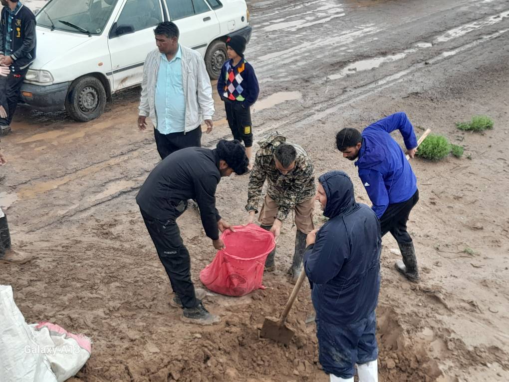 خسارت به مزارع روستای سرچاه شور بیرجند