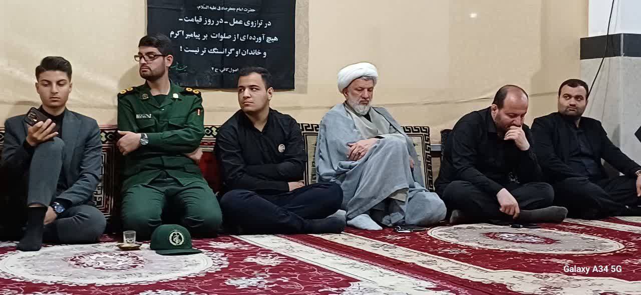 سوگواری مردم بخش تولمات به مناسبت شهادت امام جعفر صادق(ع)