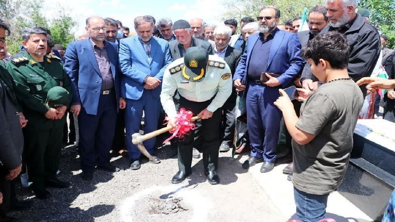 آغاز ساخت المان مزار شهید مدافع وطن احسان بابایی