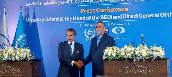 نشست خبری محمد اسلامی و رافائل گروسی