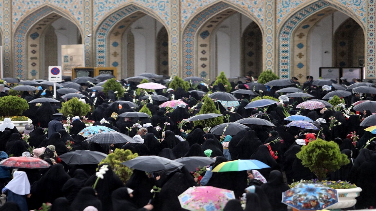 گلباران حرم رضوی+تصاویر