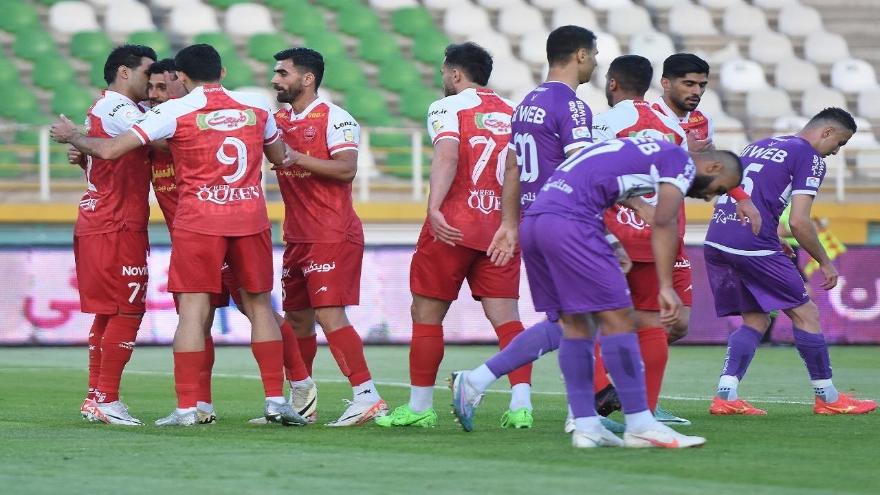 پرسپولیس ۲ - ۰ هوادار/ صدرنشینی سرخپوشان با دبل آل کثیر + فیلم