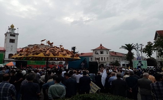 اجتماع مردم گیلان در حمایت از مجریان طرح نور