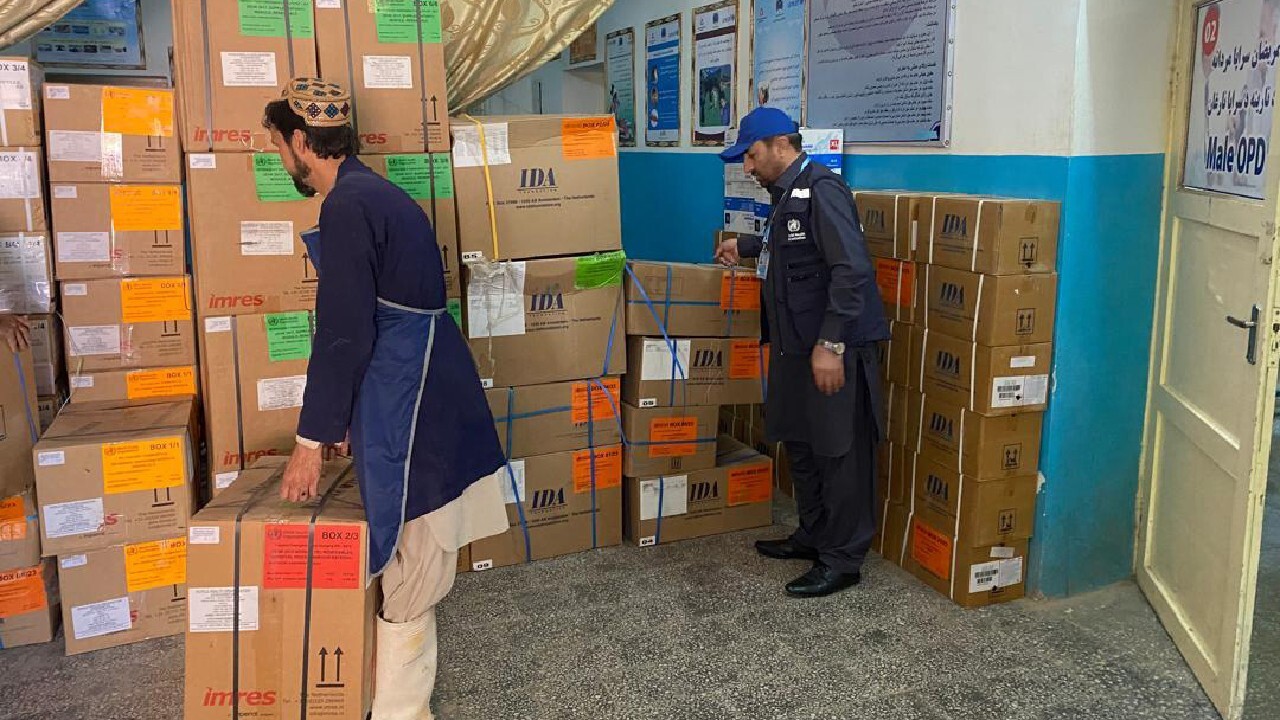 کمک سازمان بهداشت جهانی به افغانستان