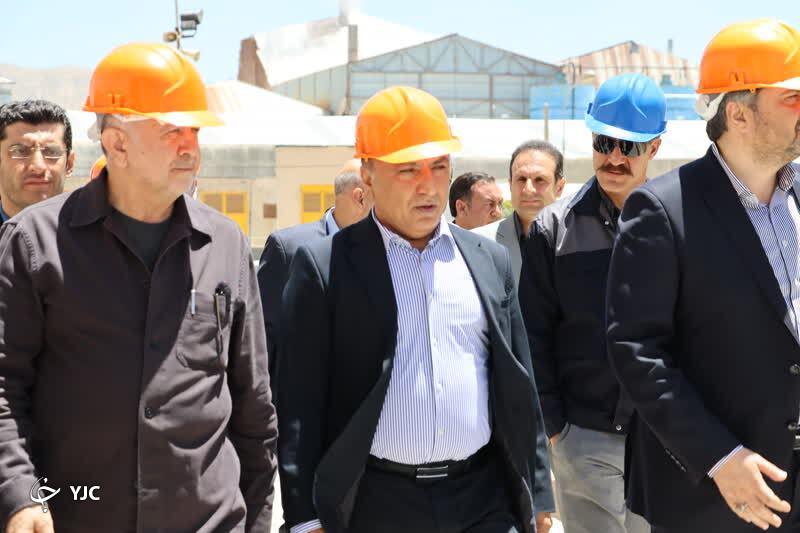 بازدید مدیرعامل شستا و مدیرعامل صدر تامین از خطوط تولید شرکت لعابیران