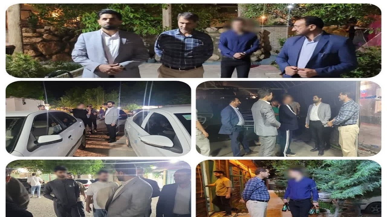 مهر و موم شدن ۴ کافه باغ در آبشار یاسوج