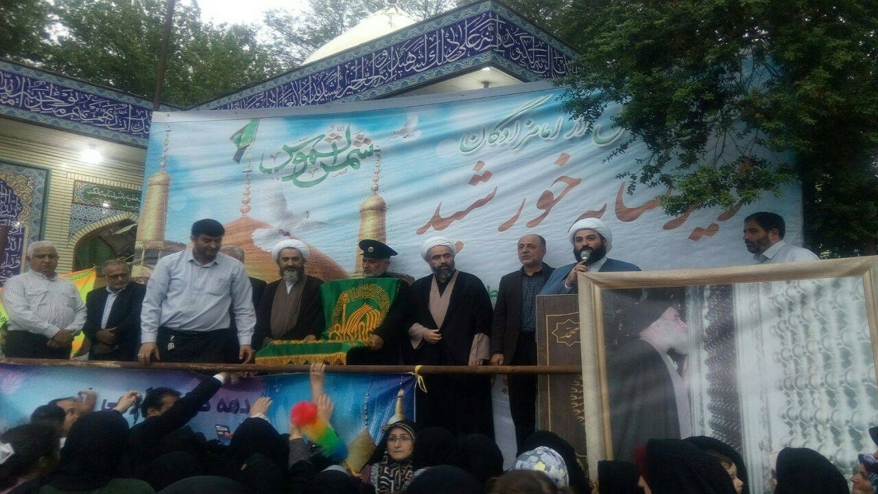 حضور کاروان زیر سایه خورشید در امامزادگان ماچیان + تصاویر