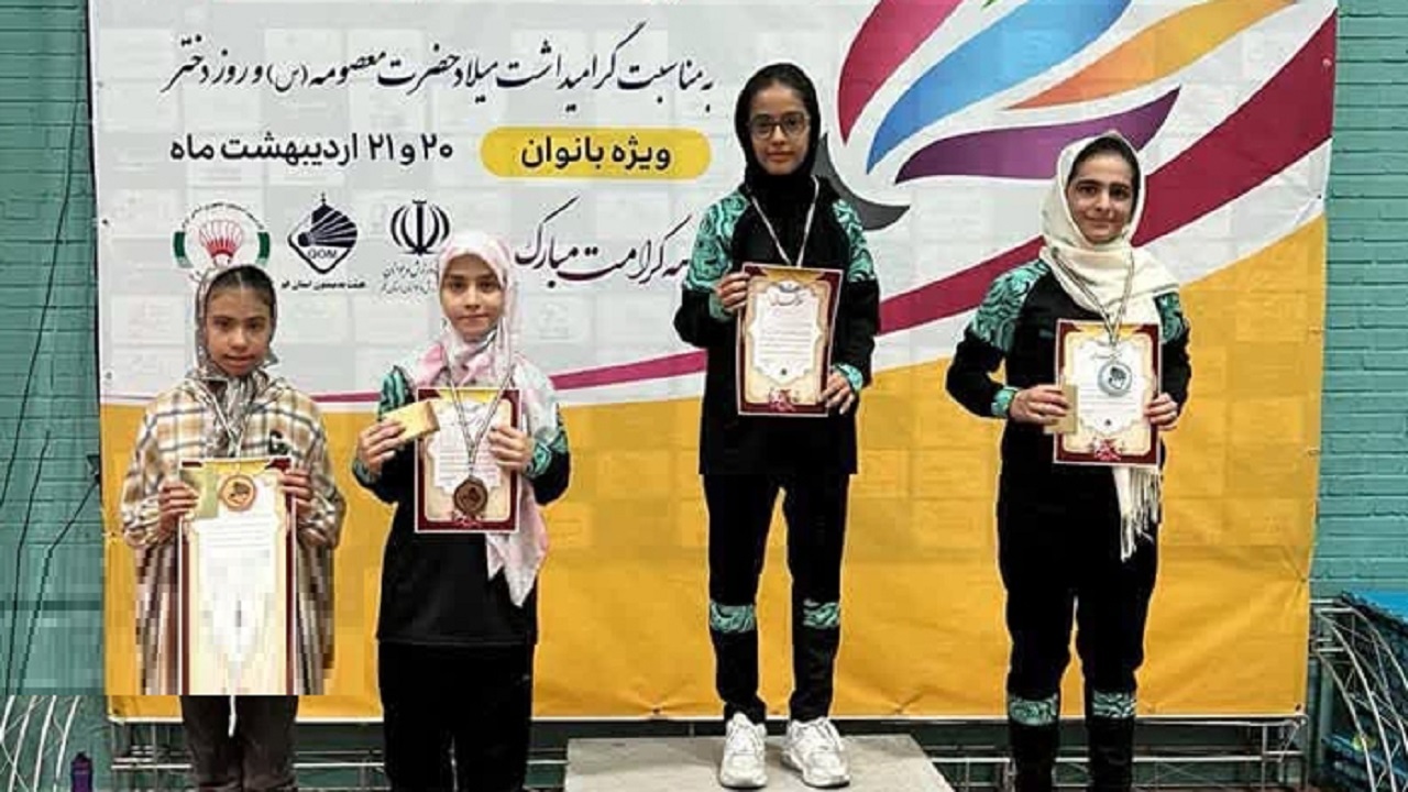 معرفی دختران برتر مسابقات رده بندی بهاره بدمینتون قم