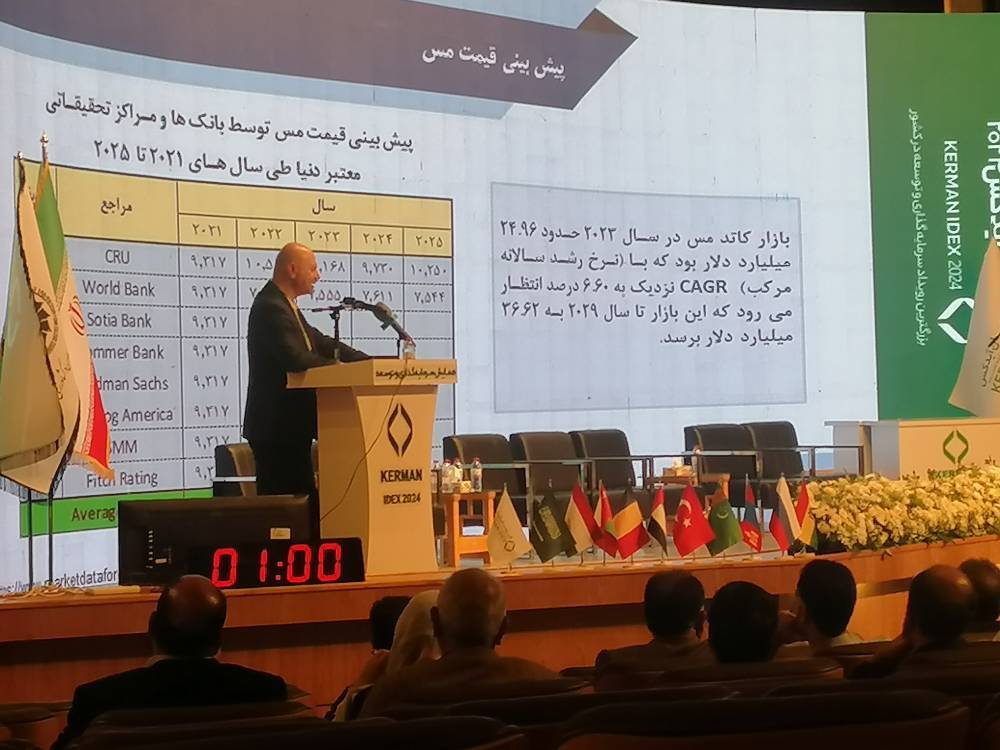 چشم انداز تولید  ۱میلیون تن کاتد مس تشریح شد/