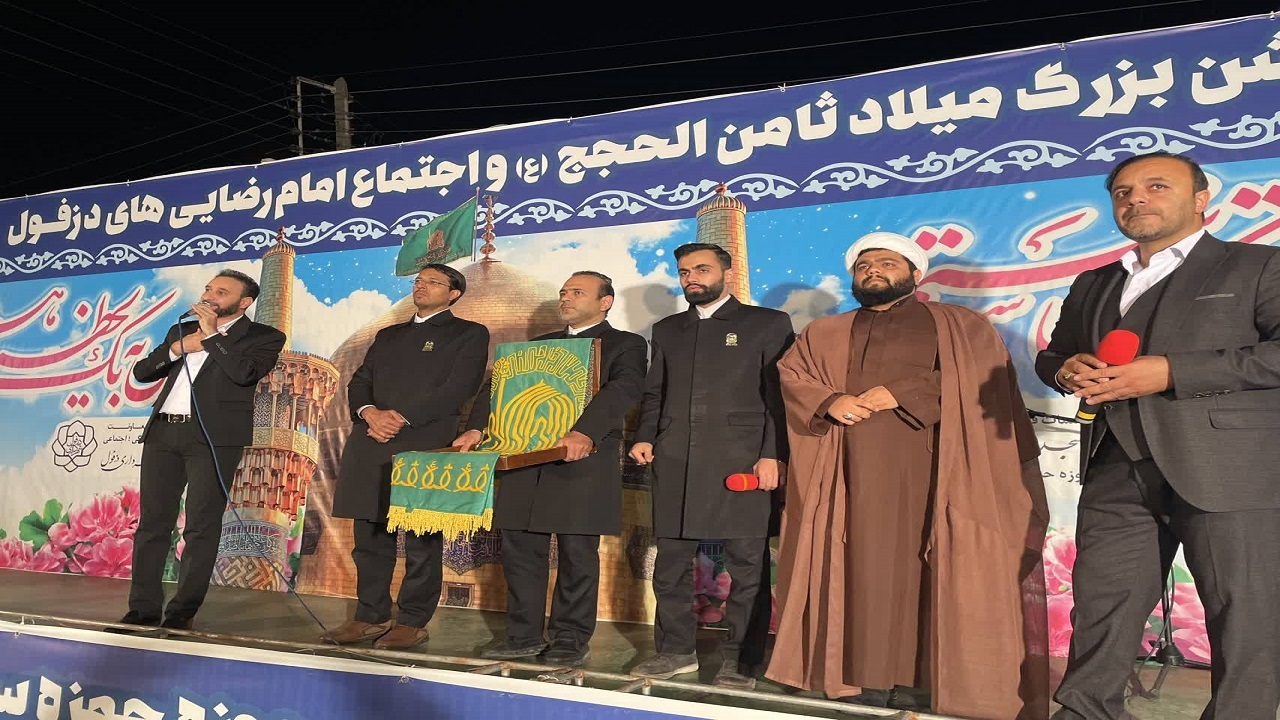 کاروان زیر سایه خورشید در آستانه ولادت امام رضا (ع) به دزفول رسید + تصاویر