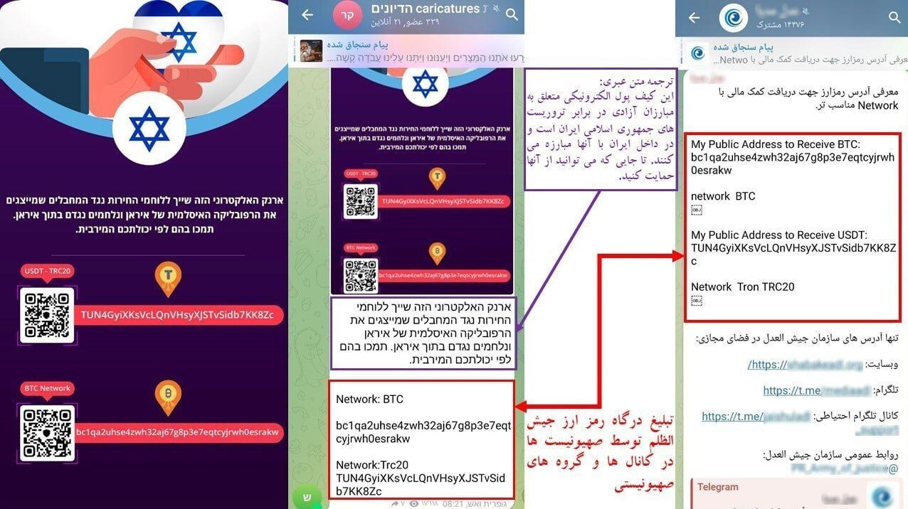 حمایت اسرائیلی&zwnj;ها از گروهک تروریستی جیش الظلم