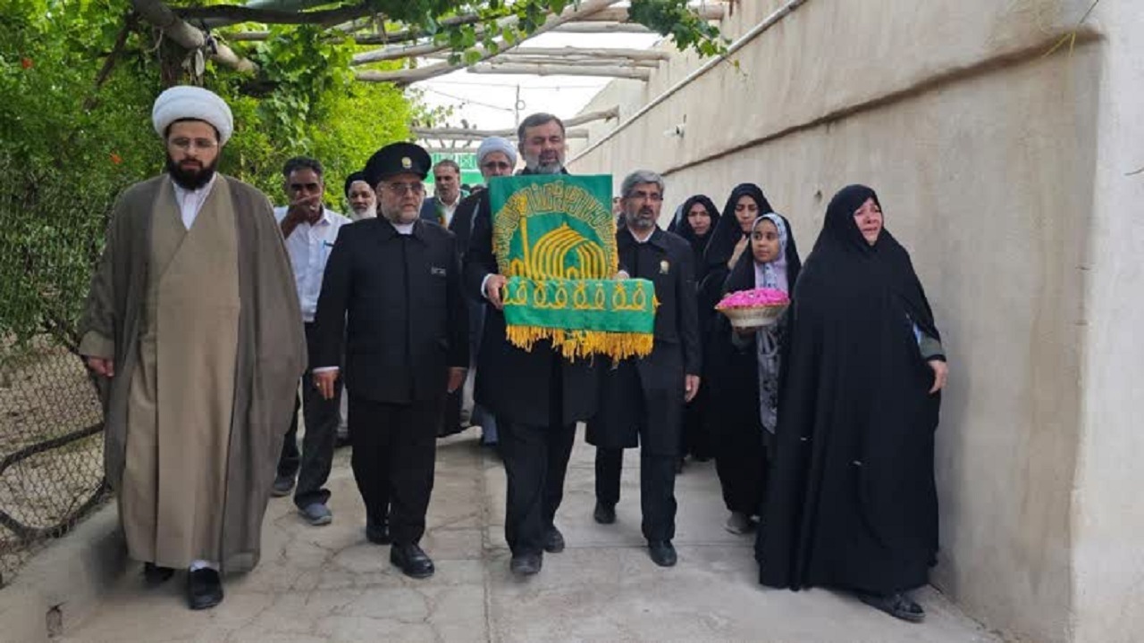 کاروان خدام الرضا به بافق رسید+عکس