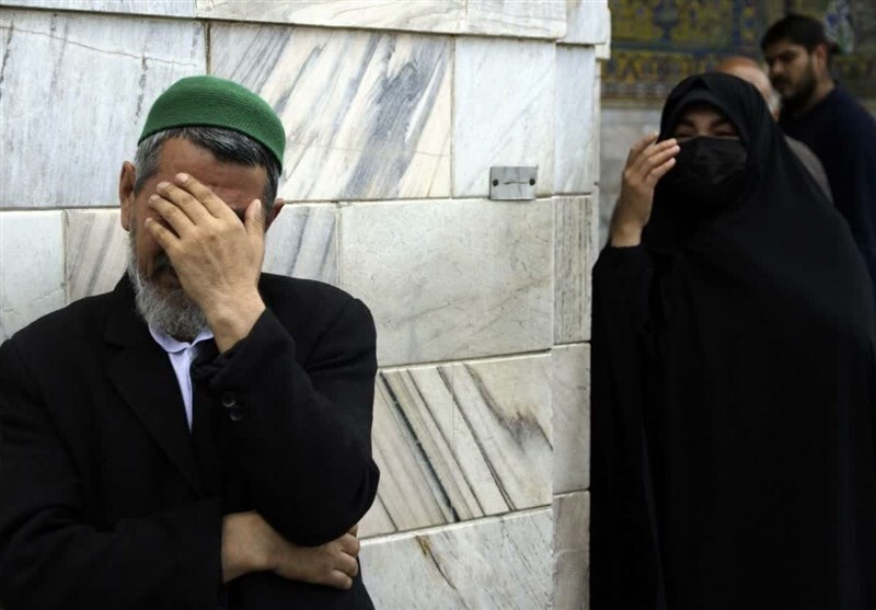 حال و هوای حرم مطهر رضوی در سوگ رئیس جمهور شهید