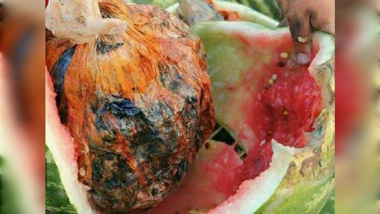 کشف محموله تریاک در پوشش بار هندوانه در قم