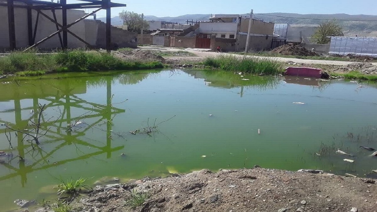 کلافگی اهالی روستای تلوری سفلی از عدم دفع آب‌های سطحی + تصاویر