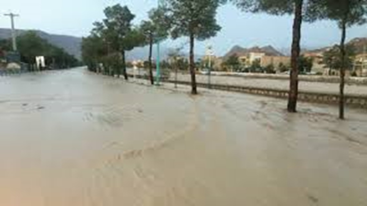 سیل شدید در شمال مکه مکرمه+ فیلم