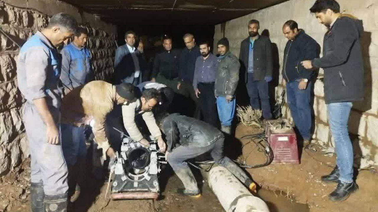 مشکل خط انتقال آب زرند مرتفع شد