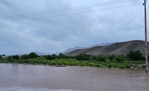 وقوع سیلاب در زیرکوه