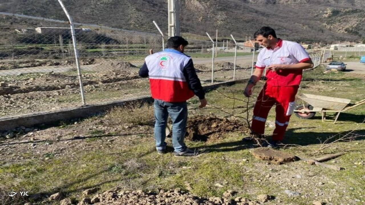 پویش کاشت هزار و ۵۰۰ اصله نهال زالزالک در پیرانشهر
