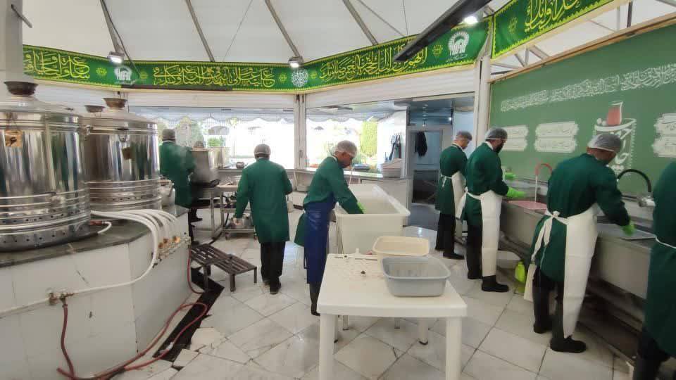 برپایی چایخانه امام رضا(ع)
