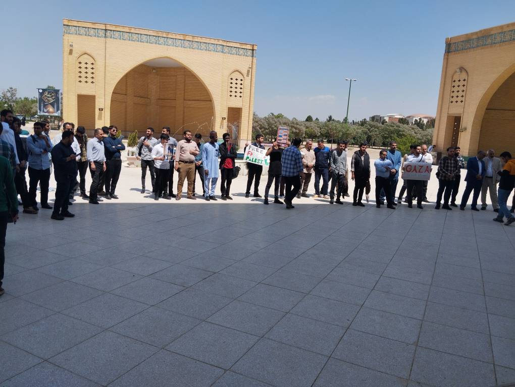 تجمع دانشجویان در حمایت از فلسطین