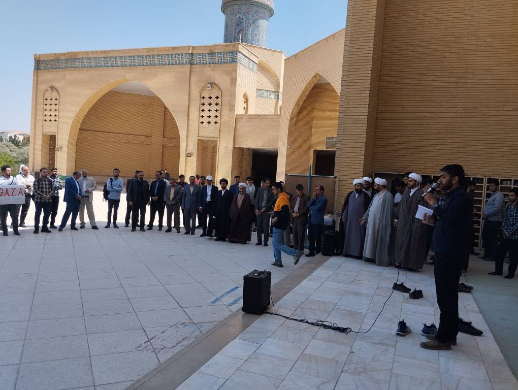 تجمع دانشجویان در حمایت از فلسطین