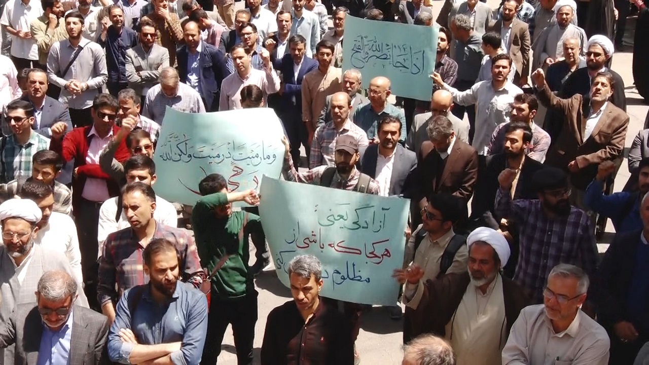 حمایت دانشجویان دانشگاه‌های استان از جنبش دانشگاهیان اروپا و آمریکا