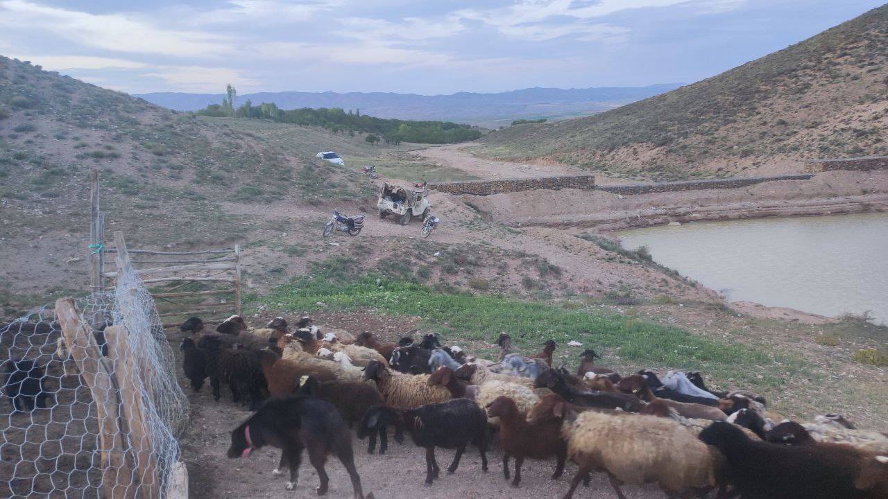 نمای بهاری از روستای گردشگری توآباد