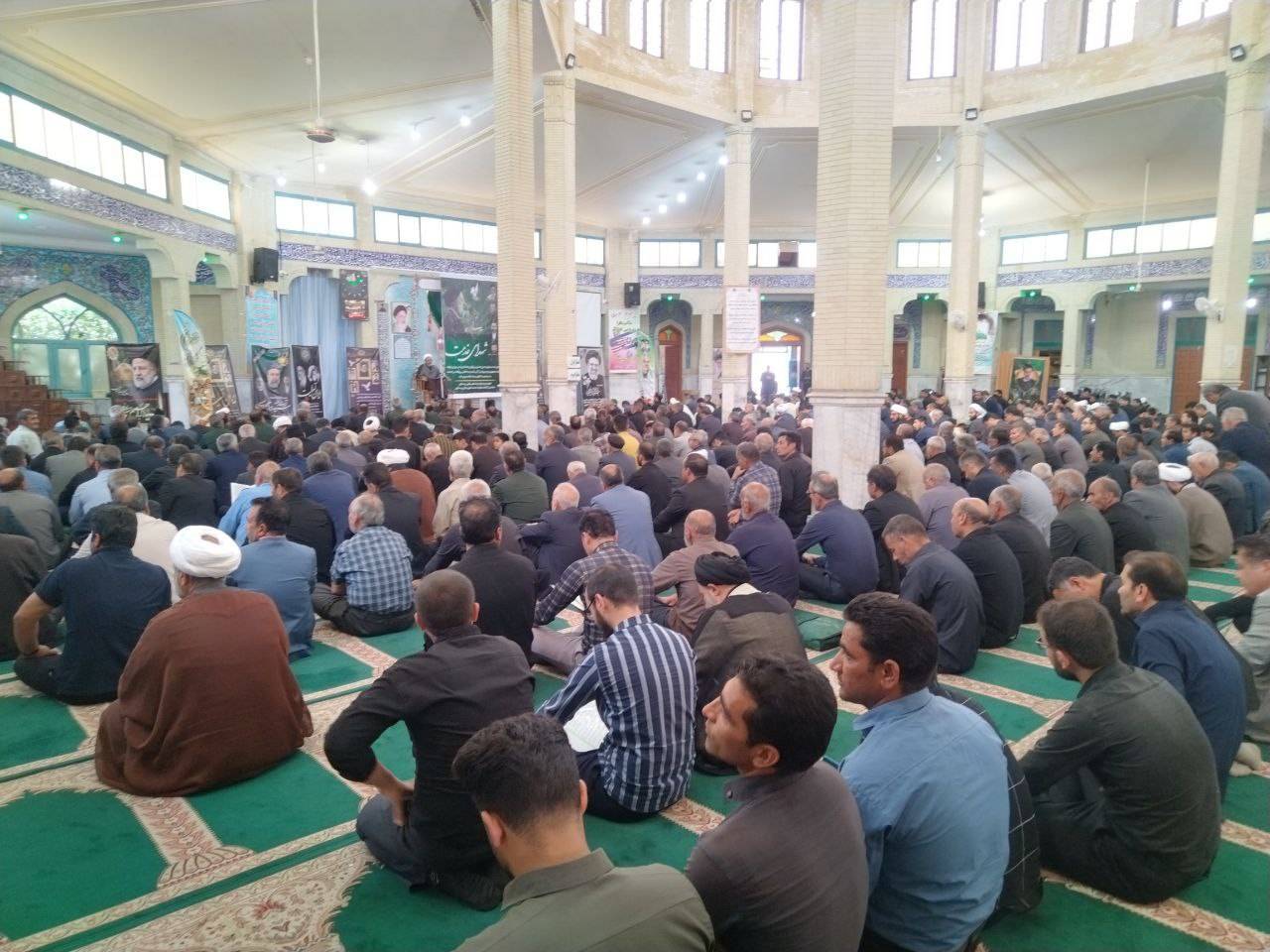 مراسم سوگواری برای شهدای راه خدمت